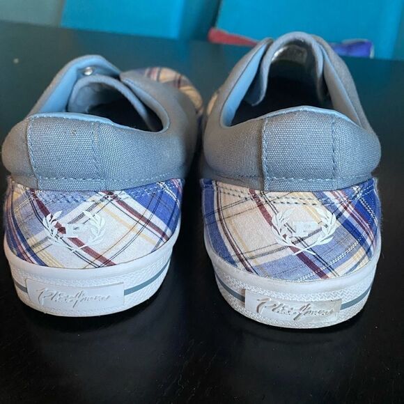 Phat Farm plaid canvas cookout men’s shoes sneakers size 10M - Picture 3 of 7